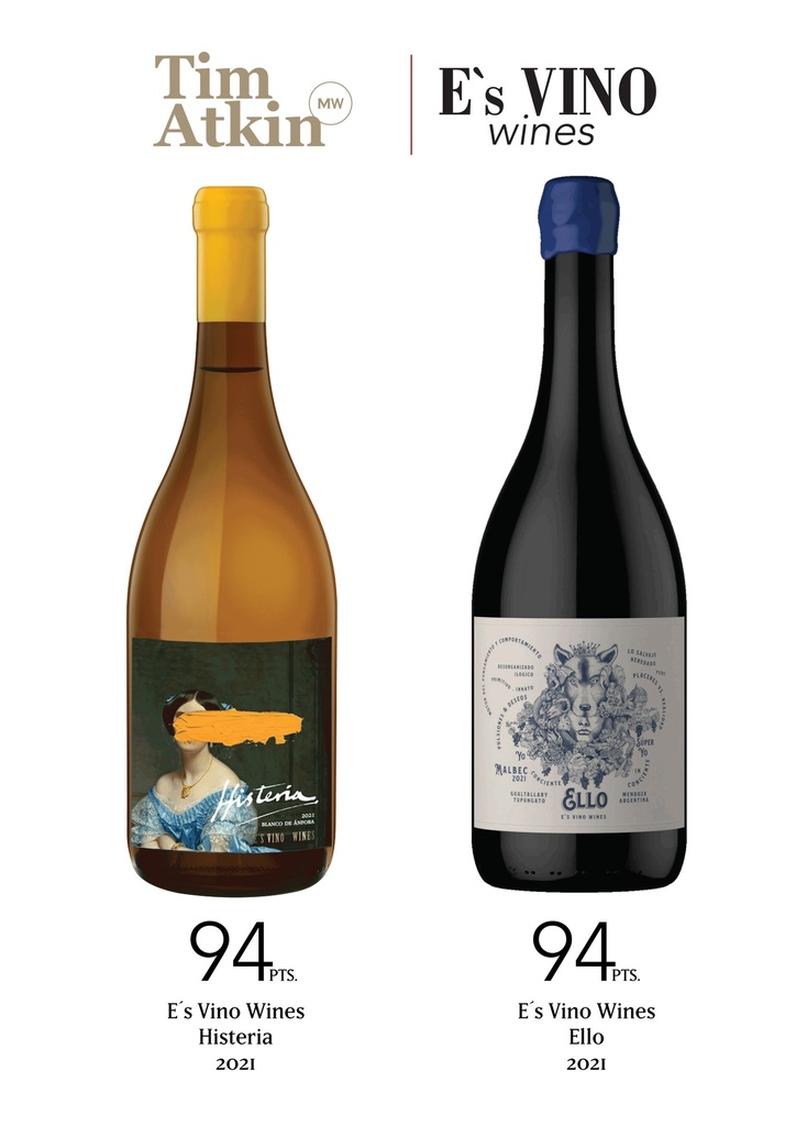 E's VINO de Anfora Histeria White, Gualtallary 2021 (3x75cl) (Caisse de 3 bouteilles)