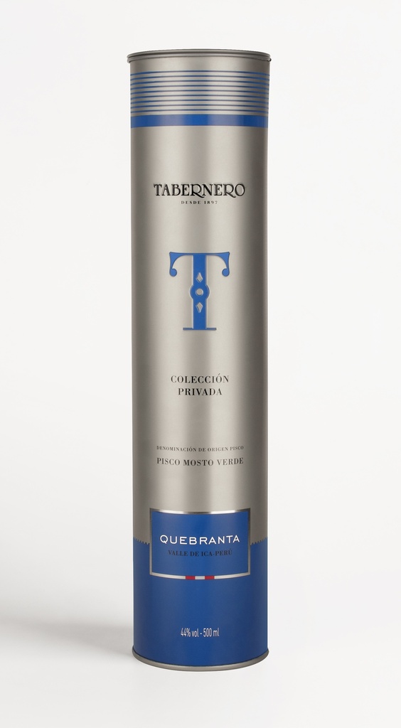 Pisco Tabernero Mosto Verde Quebranta, Vallée d'Ica Perú (50cl)