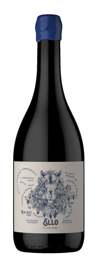 E's VINO de Anfora Ello Malbec, Gualtallary 2022 (3x75cl) (Caisse de 3 bouteilles)