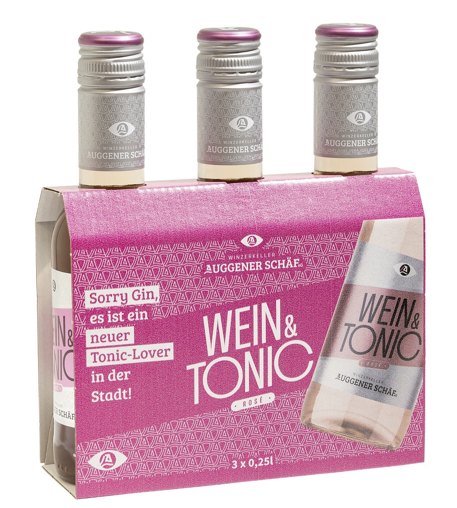 WKA Wein & Tonic/Vin & Tonic Rosé (24x25cl) (Carton de 8x3 bouteilles)
