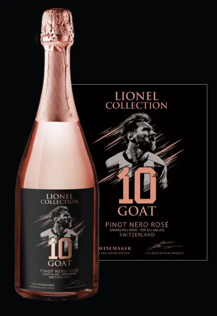 Lionel Messi Collection, Rosé Pinot Noir Mousseux, AOC Valais (6x75cl)  (Carton de 6 bouteilles)