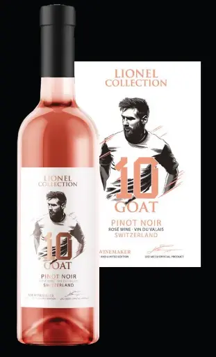[MMC-6-0002-24] Lionel Messi Collection, Rosé Pinot Noir, AOC Valais (6x75cl)  (Carton de 6 bouteilles) 