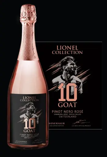 [MMC-6-0003-25] Lionel Messi Collection, Rosé Pinot Noir Mousseux, AOC Valais (6x75cl)  (Carton de 6 bouteilles)