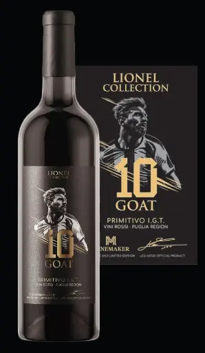 [MMC-6-0004-24] Lionel Messi Collection, Primitivo des Pouilles, IGT Primitivo (6x75cl)  (Carton de 6 bouteilles)